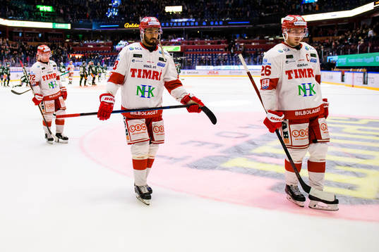 Timrås Jeremy Boyce och Hampus Larsson deppar