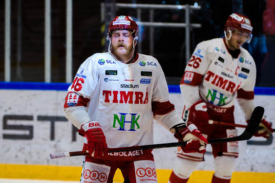 Timrås Janne Jalasvaaraoch Hampus Larsson deppar