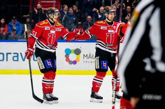Örebros Kristian Näkyvä jublar med Rasmus Rissanen