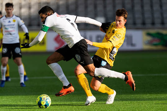 Elfsborgs Simon Olsson och Frejs Pedro Ribeiro