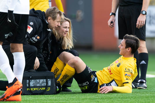Elfsborgs fysioterapeut Lars Göthfelt och läkare Matilda