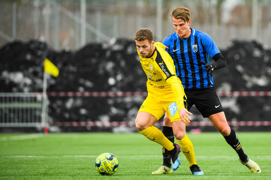 Halmstads Gabriel Gudmundsson och Sirius Tim Björkström