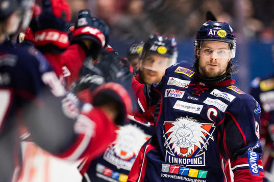 Linköpings Andrew Gordon jublar