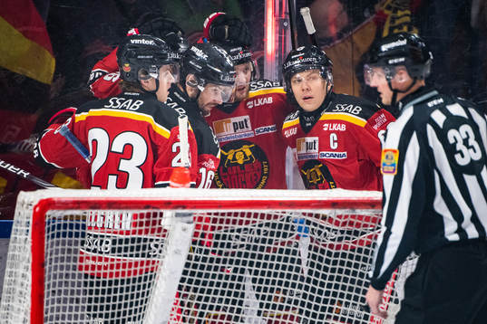 Luleås Jesper Sellgren, Niklas Olausson, Robin Kovacs och