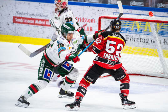 Frölundas Mattias Nörstebö och Luleås Karl Fabricius