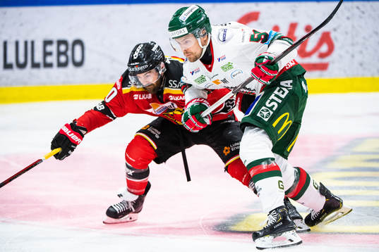 Luleås Jack Connolly och Frölundas Mats Rosseli Olsen