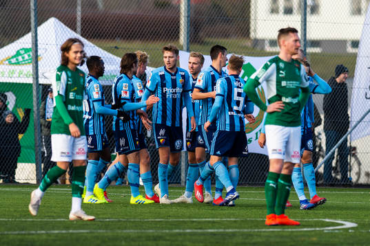 Djurgårdens spelare jublar