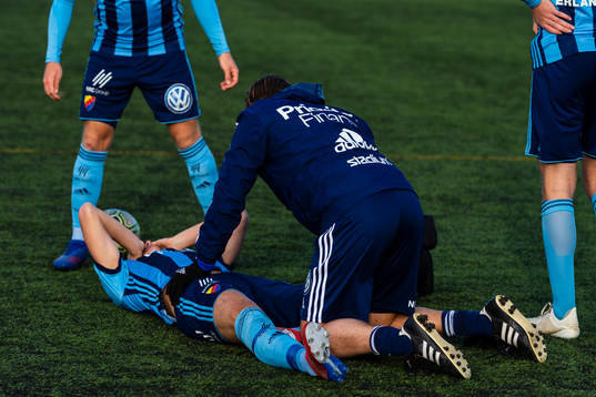 Djurgårdens Haris Radetinac har ont