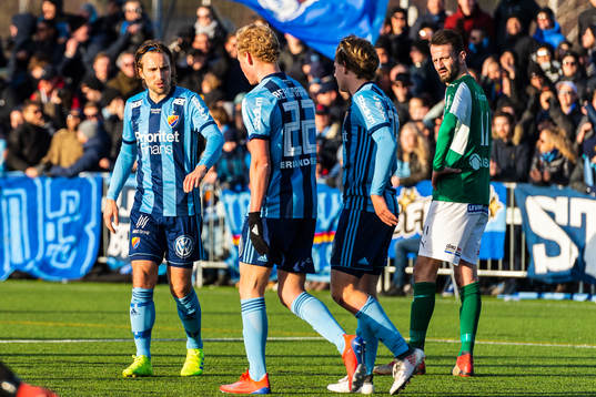 Djurgårdens spelare jublar