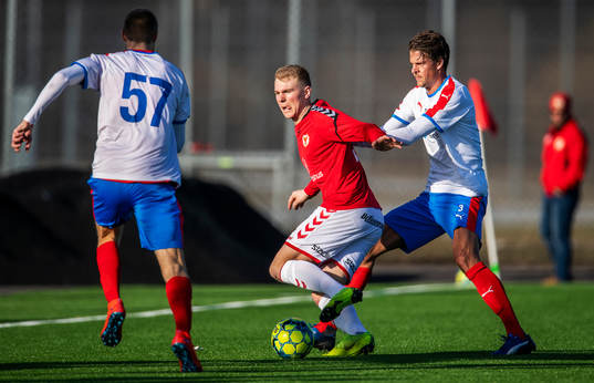 Helsingborgs Fredrik Liverstam och Markus Holgersson samt