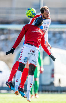 Kalmars Papa Alioune Diouf och Helsingborgs Andreas