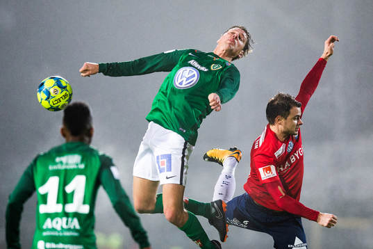 Jönköpings Jakob Orlov och Örgrytes Hannes Sahlin i