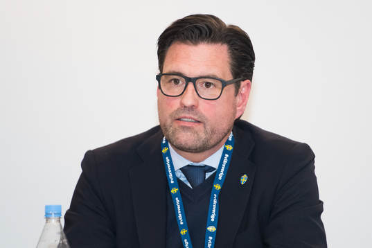 Matchdelegaten från Svenska Fotbollsförbundet Nicklas