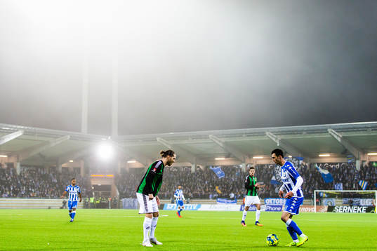 GAIS Karl Bohm och IFK Göteborgs Giorgi Kharaishvili