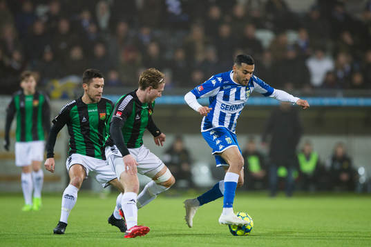 IFK Göteborgs Sargon Abraham och GAIS Predrag Randjelovic