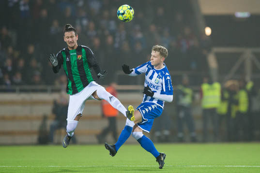 GAIS Edin Hamidovic och IFK Göteborgs Victor Wernersson