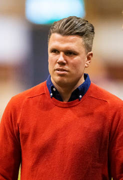 Östers tränare Christian Järdler fotbollsmatchen i