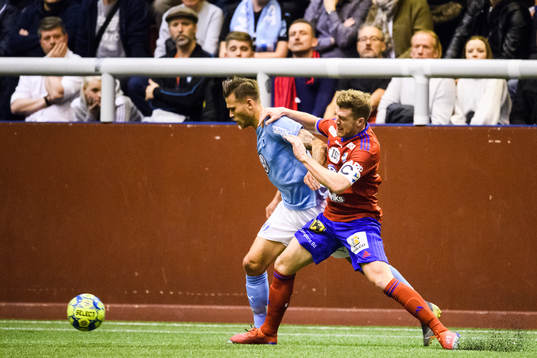 Malmö FFs Arnor Traustason och Östers Stefan Karlsson