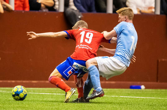 Malmö FFs Anders Christiansen och Östers Anton Andreasson