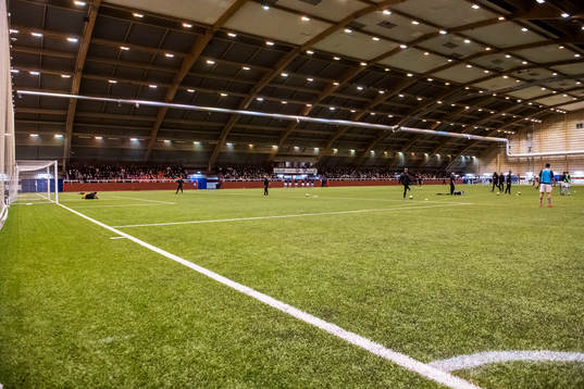 Interiörbild på Tippshallen i Växjö