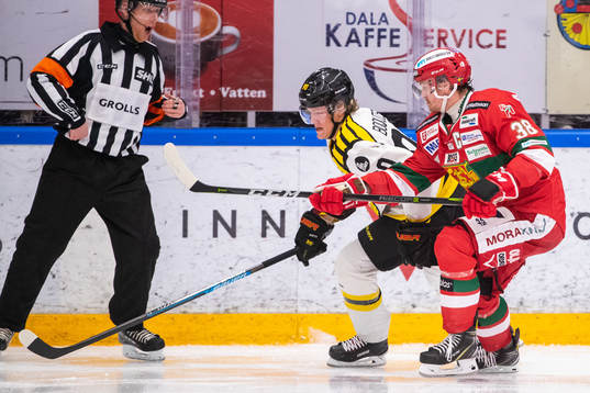 Brynäs Jesper Boqvist och Moras Adam Masuhr