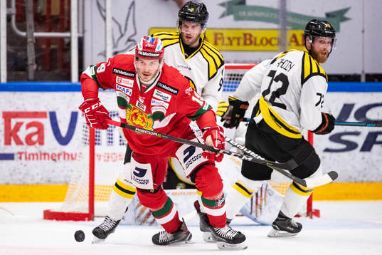 Moras John Persson och Brynäs Niclas Andersén och Joachim
