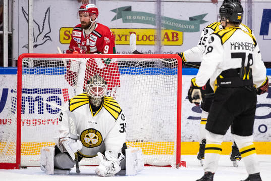 Brynäs målvakt David Rautio deppar