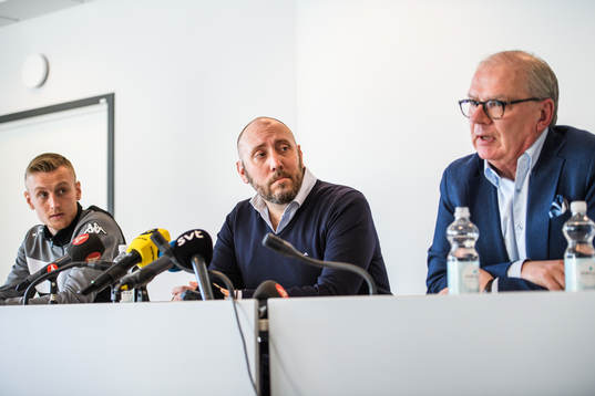 IFK Göteborgs Sebastian Ohlsson, klubbdirektör Max