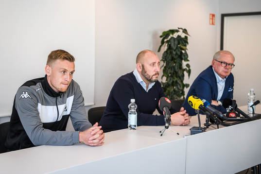 IFK Göteborgs Sebastian Ohlsson, klubbdirektör Max