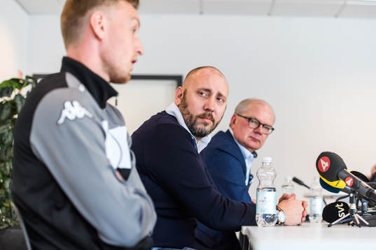 IFK Göteborgs Sebastian Ohlsson, klubbdirektör Max