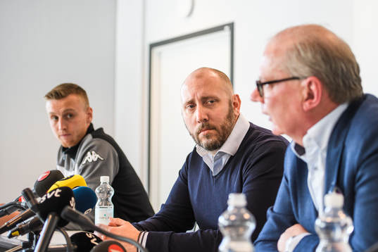 IFK Göteborgs Sebastian Ohlsson, klubbdirektör Max