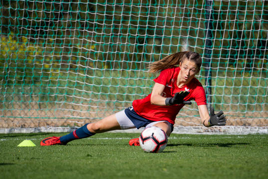 Goalkeeper Cecilie Fiskerstrand of Norway