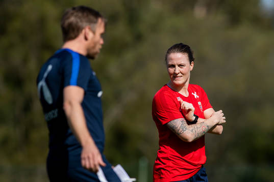 Martin Sjögren, head coach of Norway, and Isabell