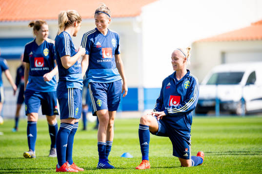 Hanna Folkesson, Linda Sembrant och Caroline Seger
