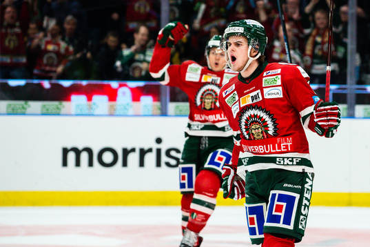 Frölundas Samuel Fagemo jublar