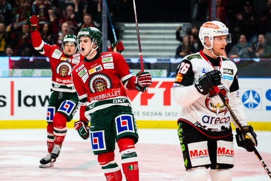 Frölundas Samuel Fagemo jublar