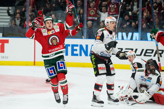 Frölundas Samuel Fagemo jublar