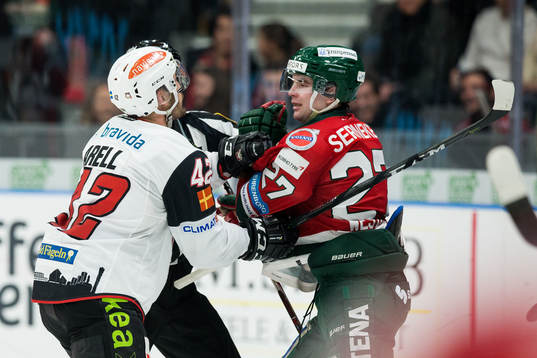Malmö Redhawks Niklas Arell och Frölundas Ponthus