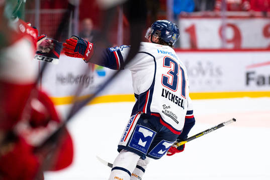 Linköpings Olle Lycksell jublar