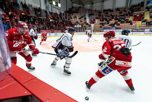 Linköpings Olle Lycksell och Timrås Emil Berglund