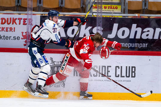 Linköpings Adam Ginning och Timrås Sebastian Ohlsson