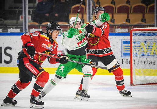 Rögles Nils Höglander och Luleås Isac Lundeström
