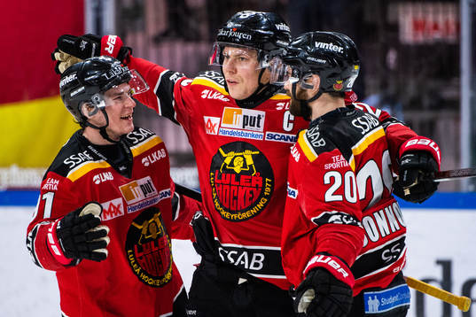 Luleås Austin Farley, Erik Gustafsson och Jack Connolly