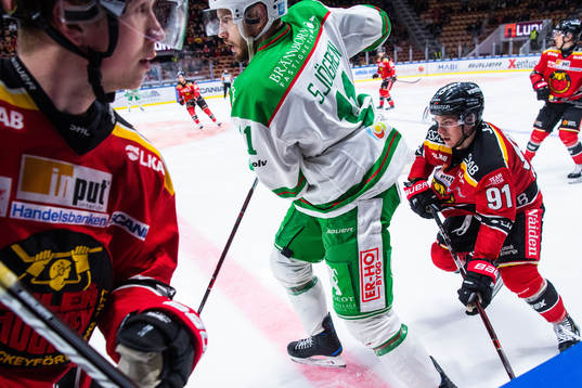 Luleås Jonas Berglund, Rögles Mattias Sjögren och