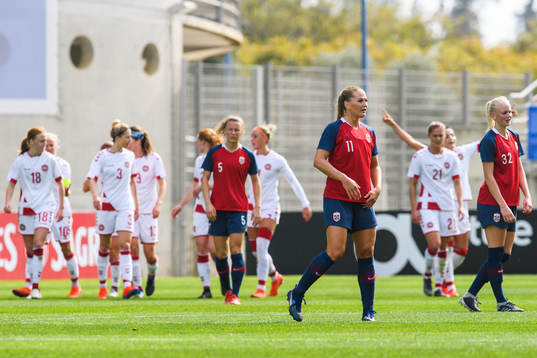 Lisa-Marie Karlseng Utland of Norway looks dejected