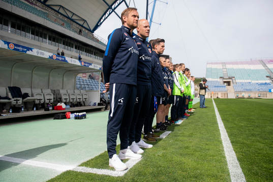 Martin Sjögren, head coach of Norway, and Anders Jacobson,