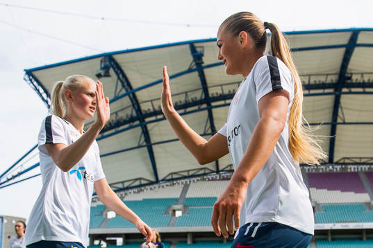 Karina Sævik and Lisa-Marie Karlseng Utland of Norway