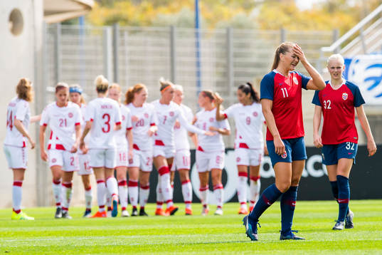 Lisa-Marie Karlseng Utland looks dejected