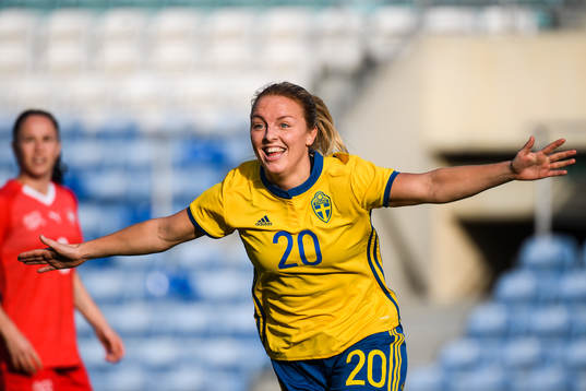 Bläddra bland fler bilder av Football, Algarve Cup 2018, Day 3, Sweden - Switzerland