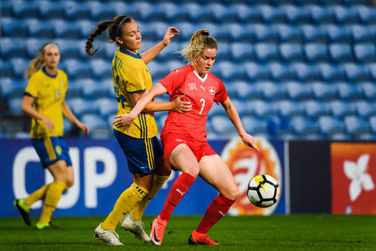 Julia Zigiotti Olme  of Sweden  and Marilena Widmer of